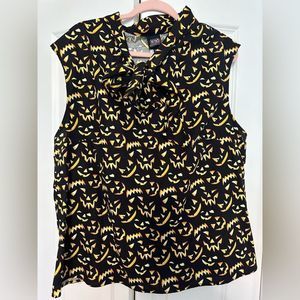 Retrolicious plus size bow top Jackolanterns